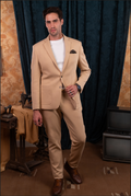 COTTON SUIT BEIGE