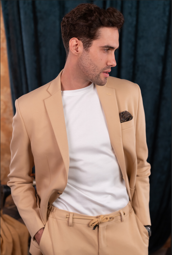 COTTON SUIT BEIGE