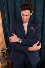 COTTON SUIT NAVY