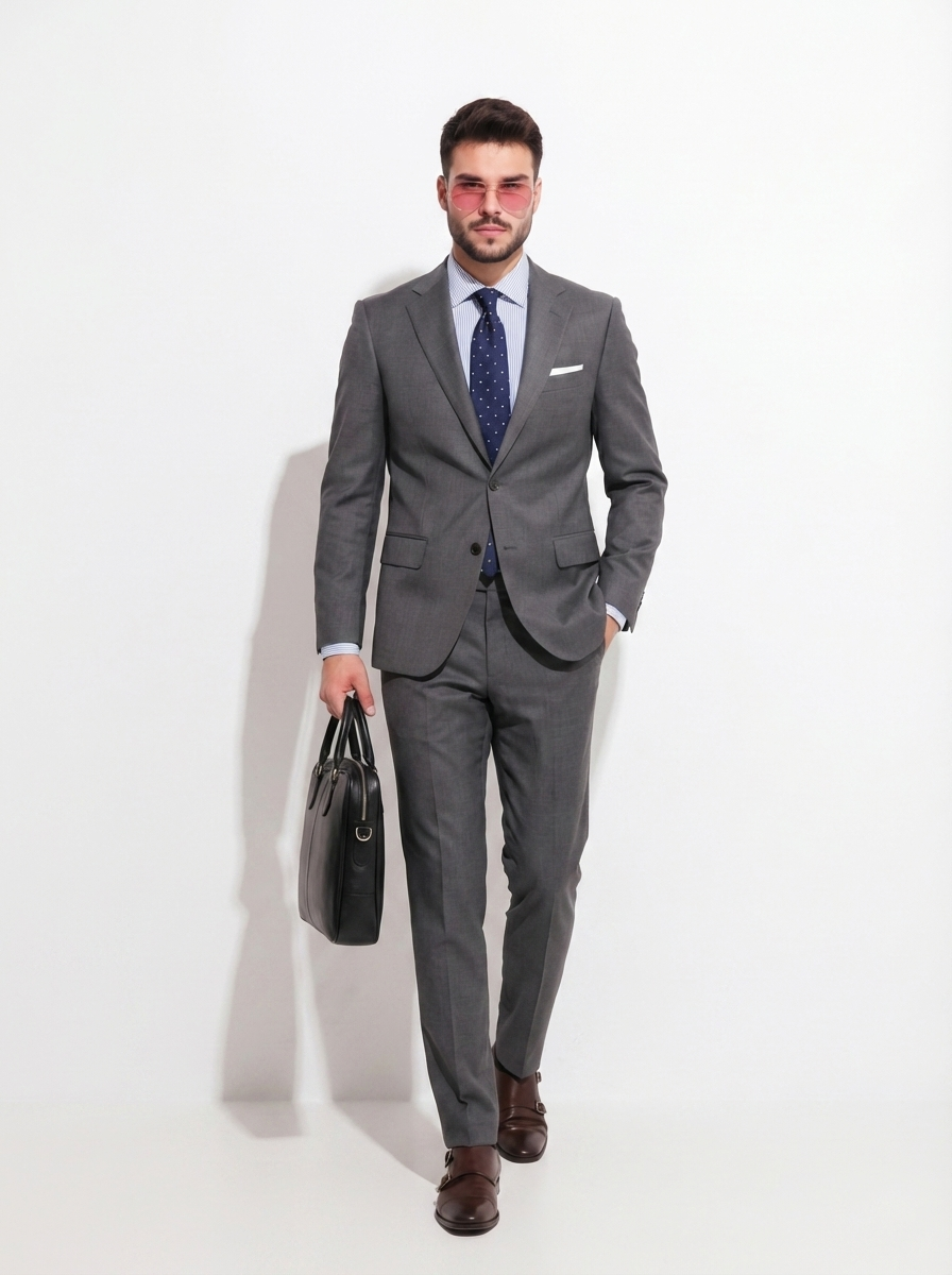 GREY SUIT