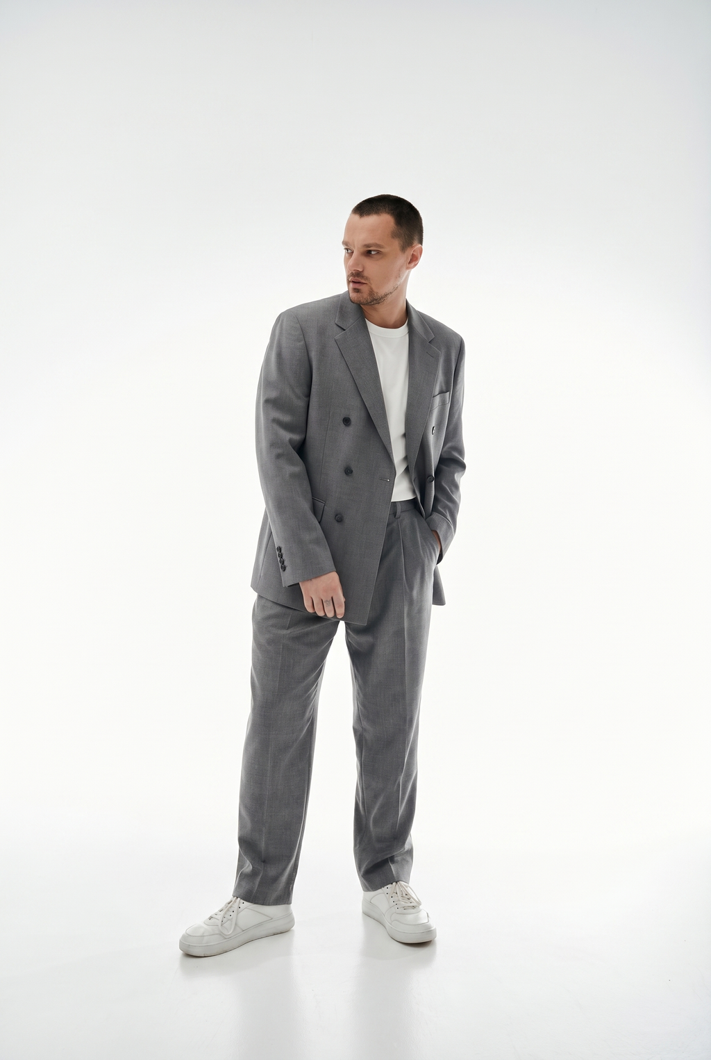 OVERSIZE SUIT GREY