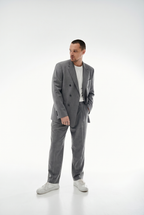 OVERSIZE SUIT GREY