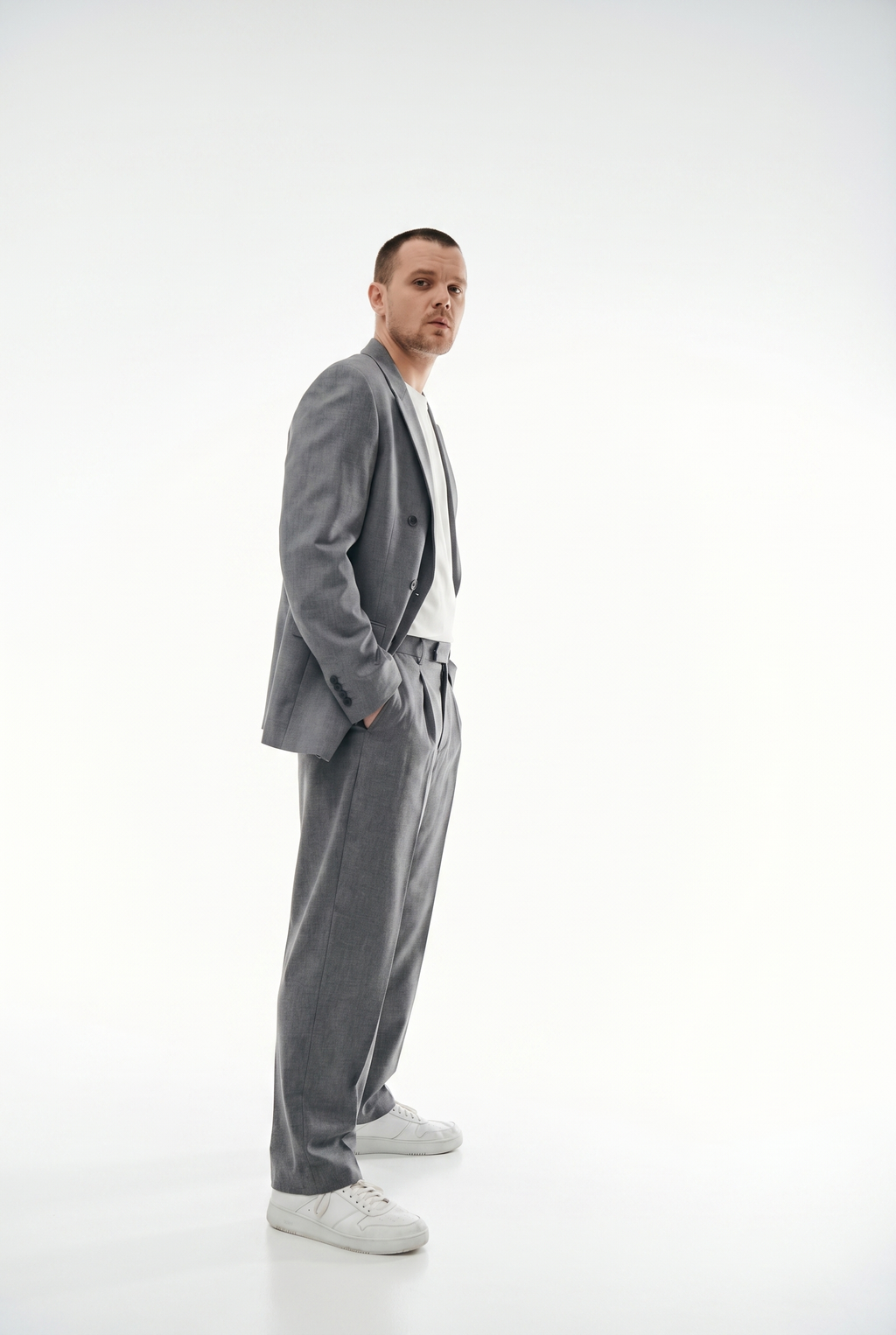 OVERSIZE SUIT GREY