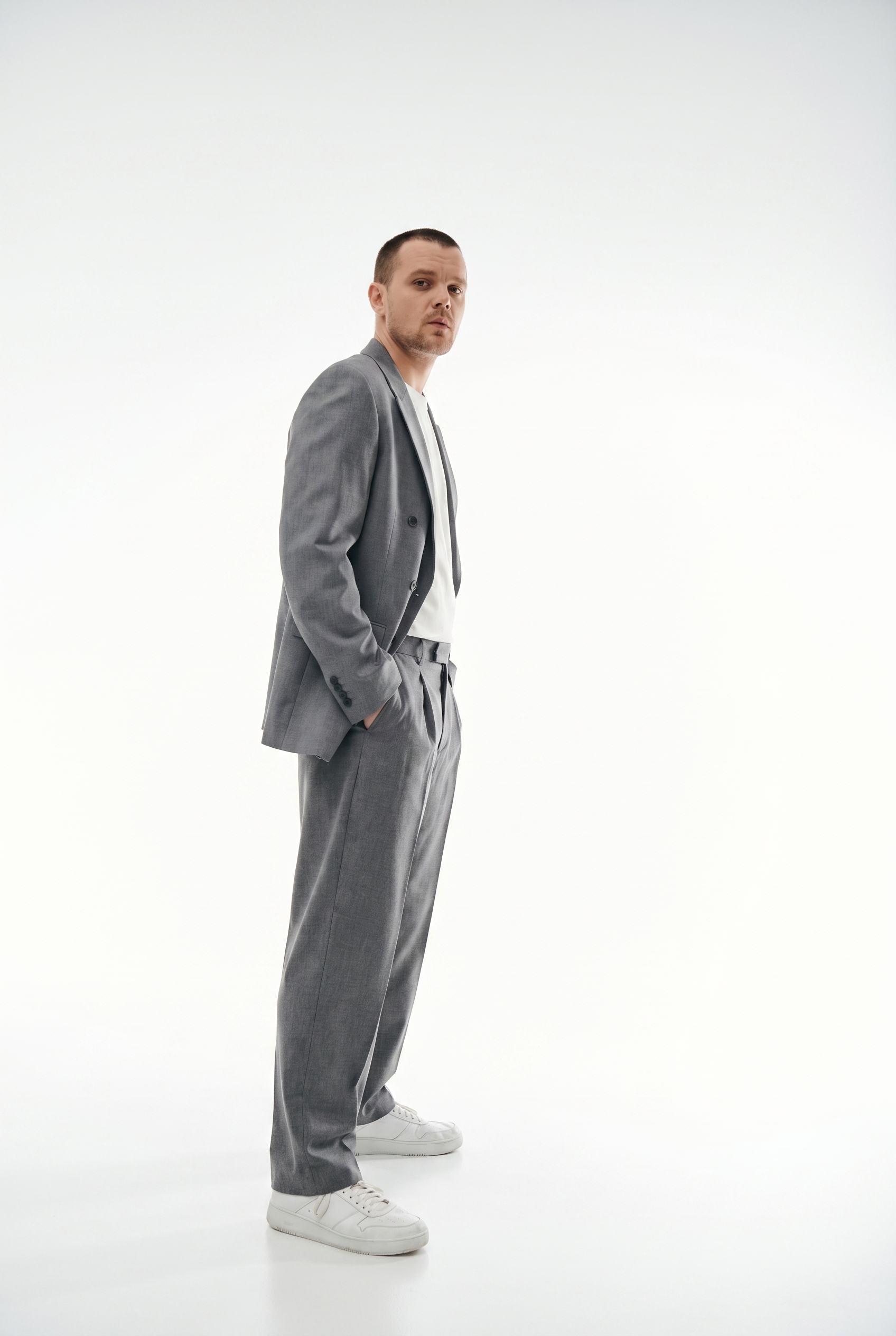 OVERSIZE SUIT GREY