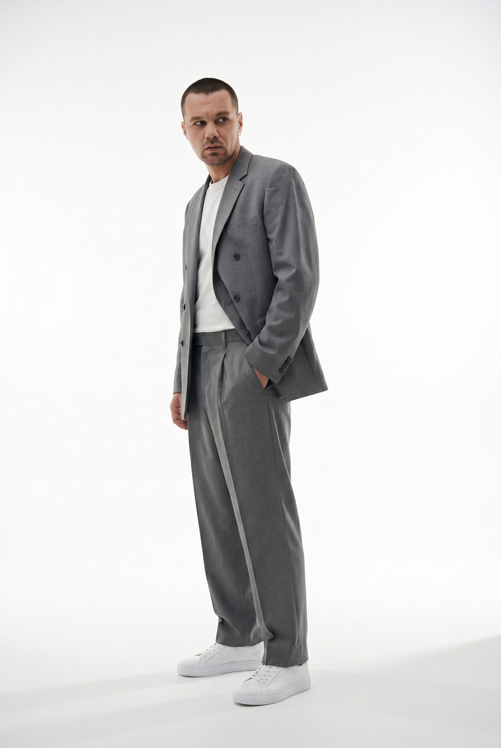 OVERSIZE SUIT GREY