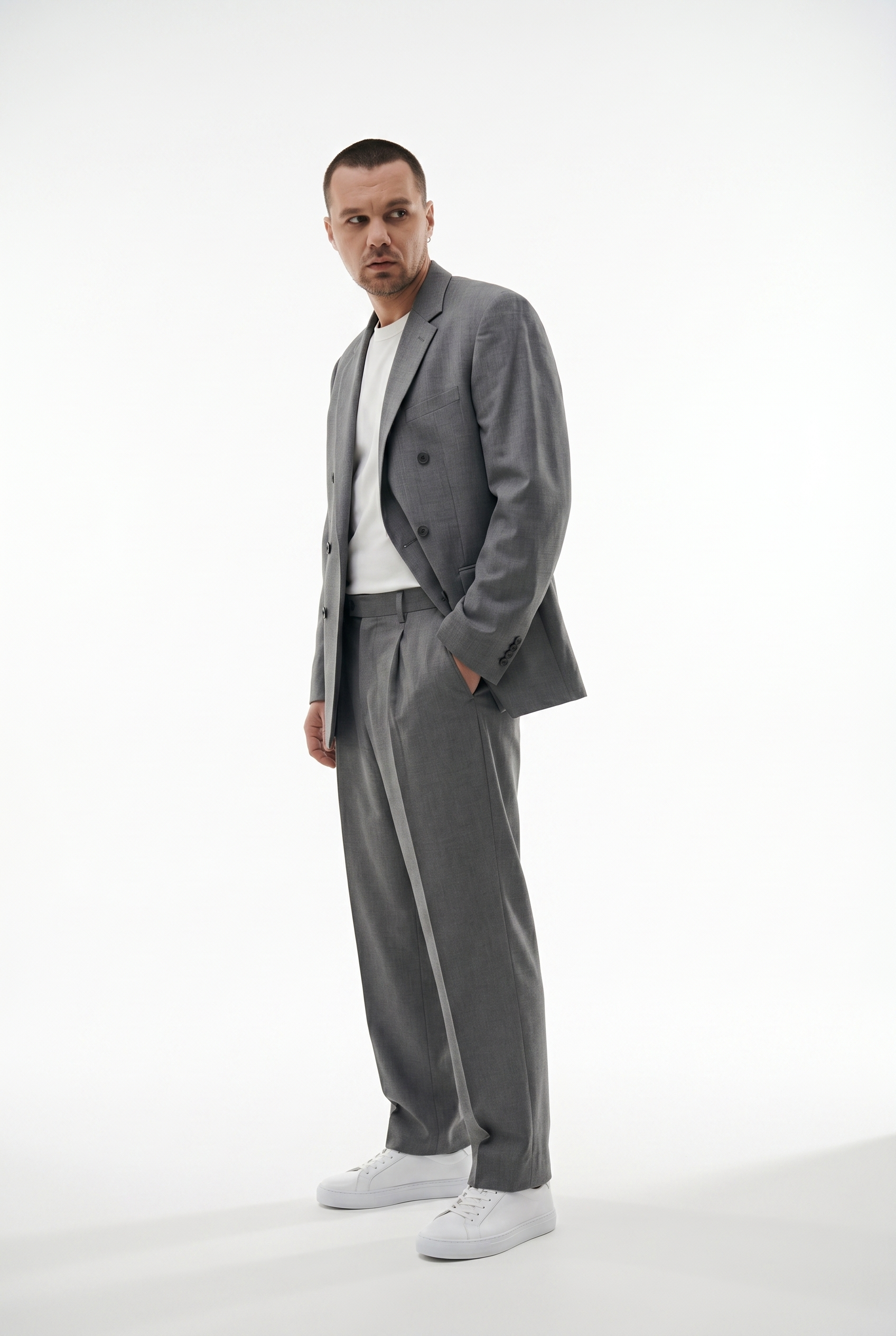 OVERSIZE SUIT GREY