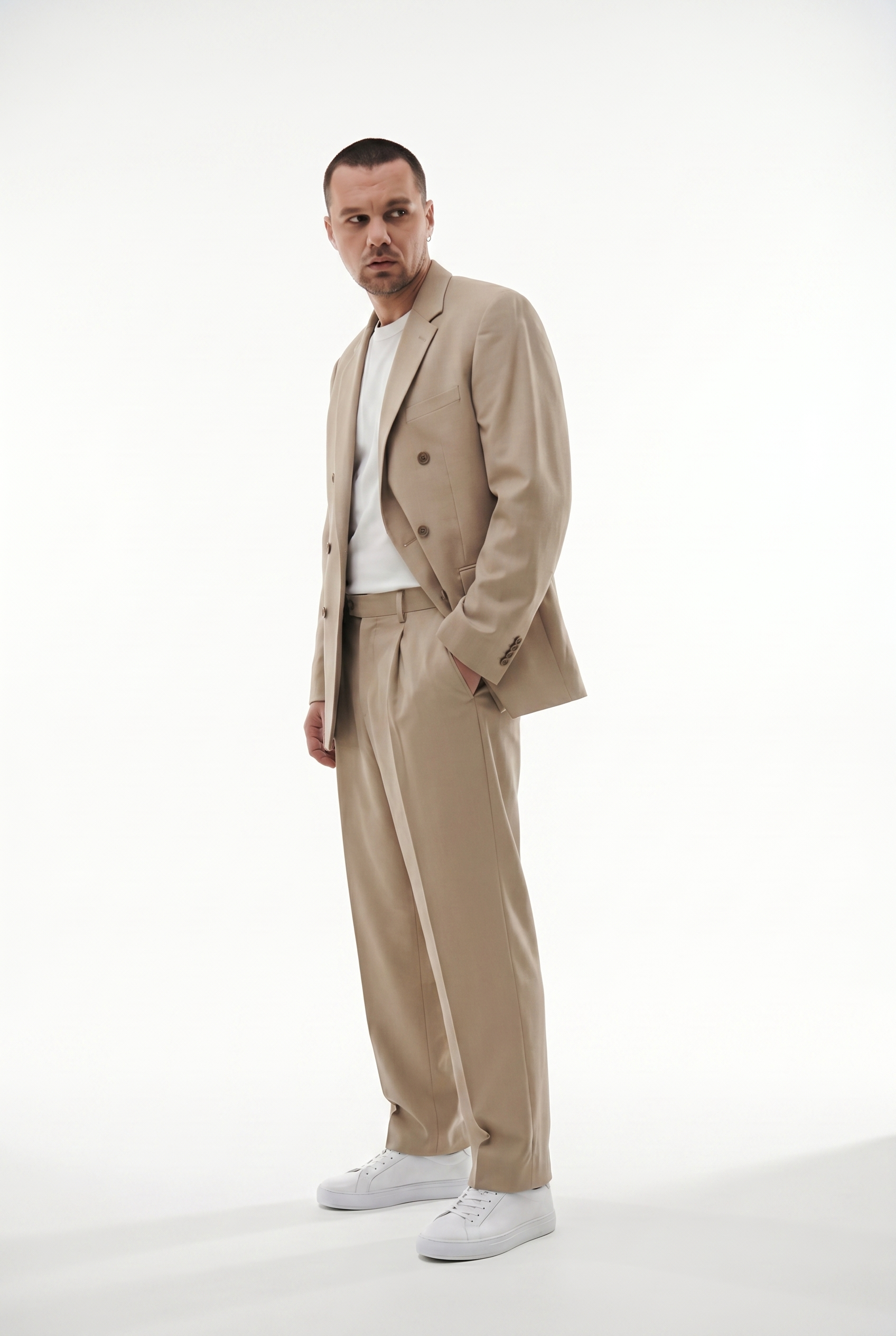 OVERSIZE SUIT BEIGE