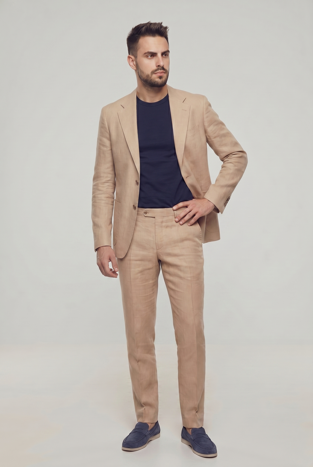 LINEN SUIT BEIGE