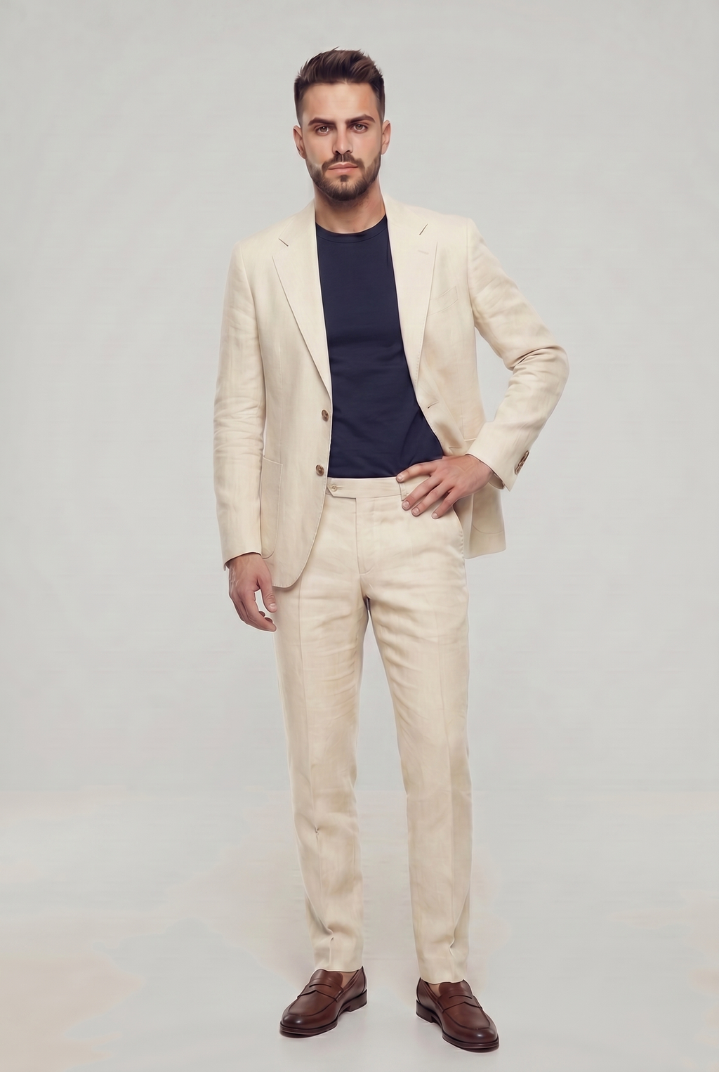 LINEN SUIT IVORY