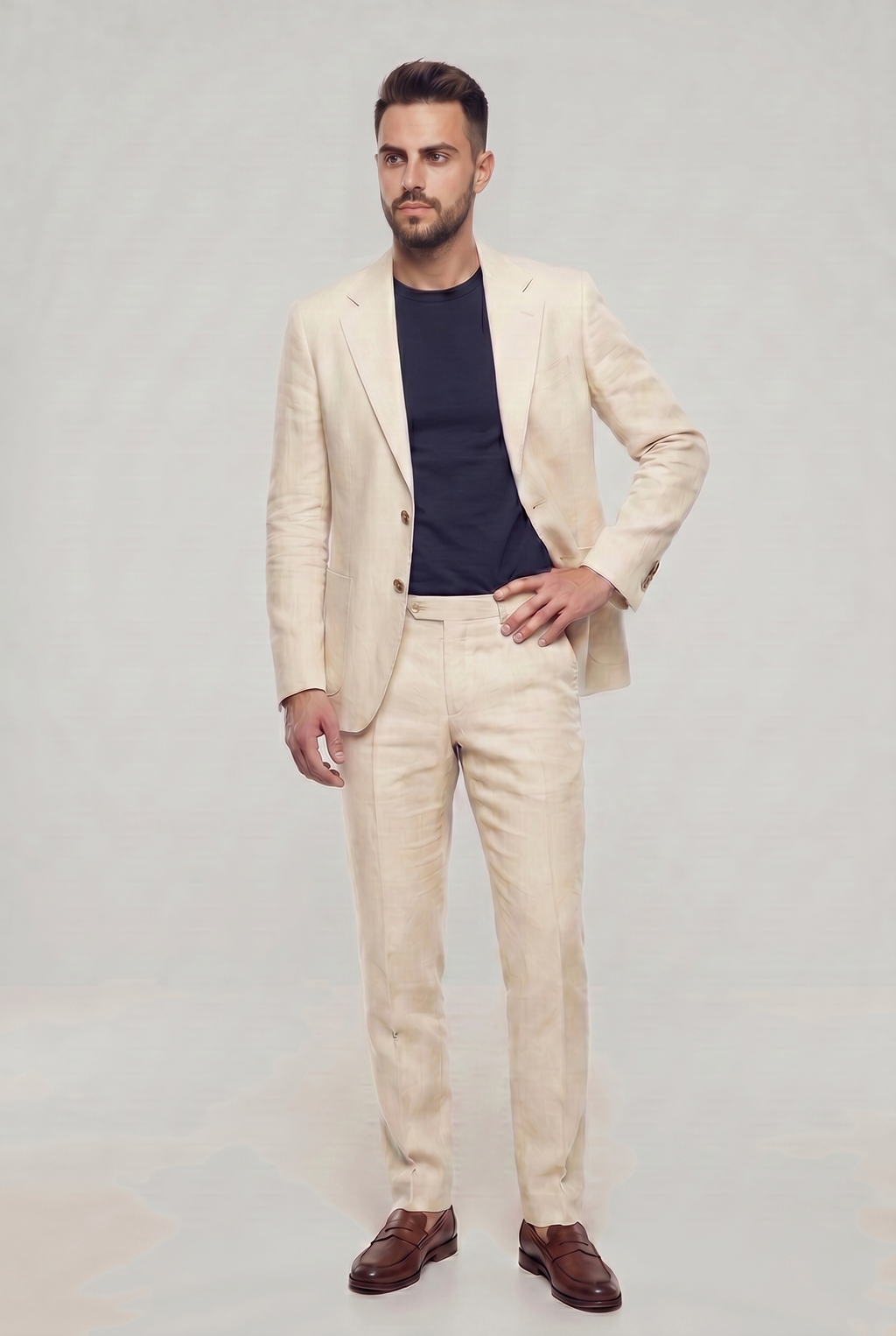 LINEN SUIT IVORY