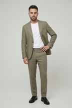 LINEN SUIT OLIVE