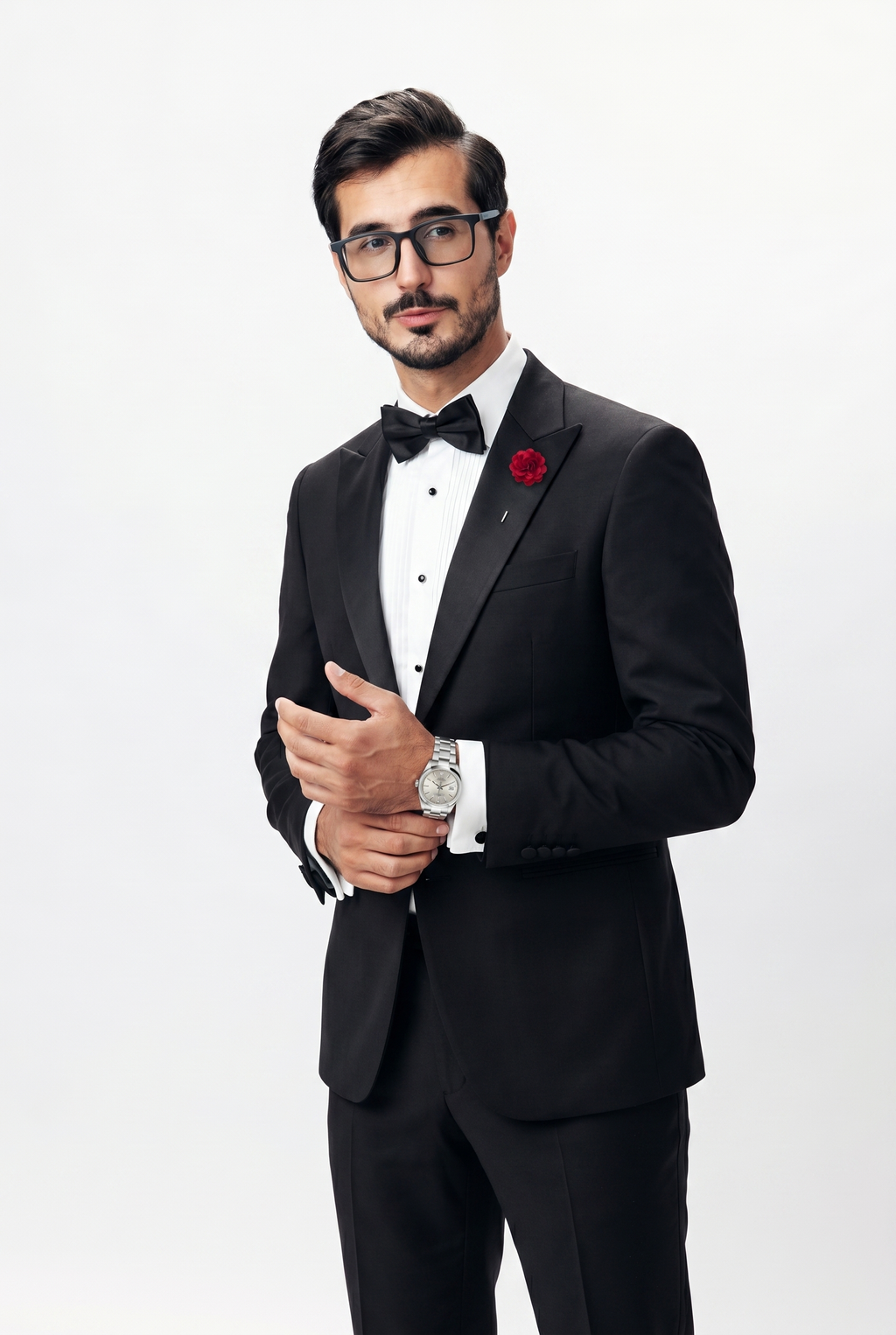 TUX. SUIT PEAK LAPEL