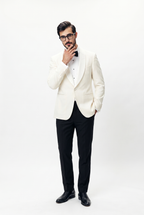 TUX. SUIT OFF WHITE