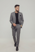 LIGHT GREY PINSTRIPE SUIT